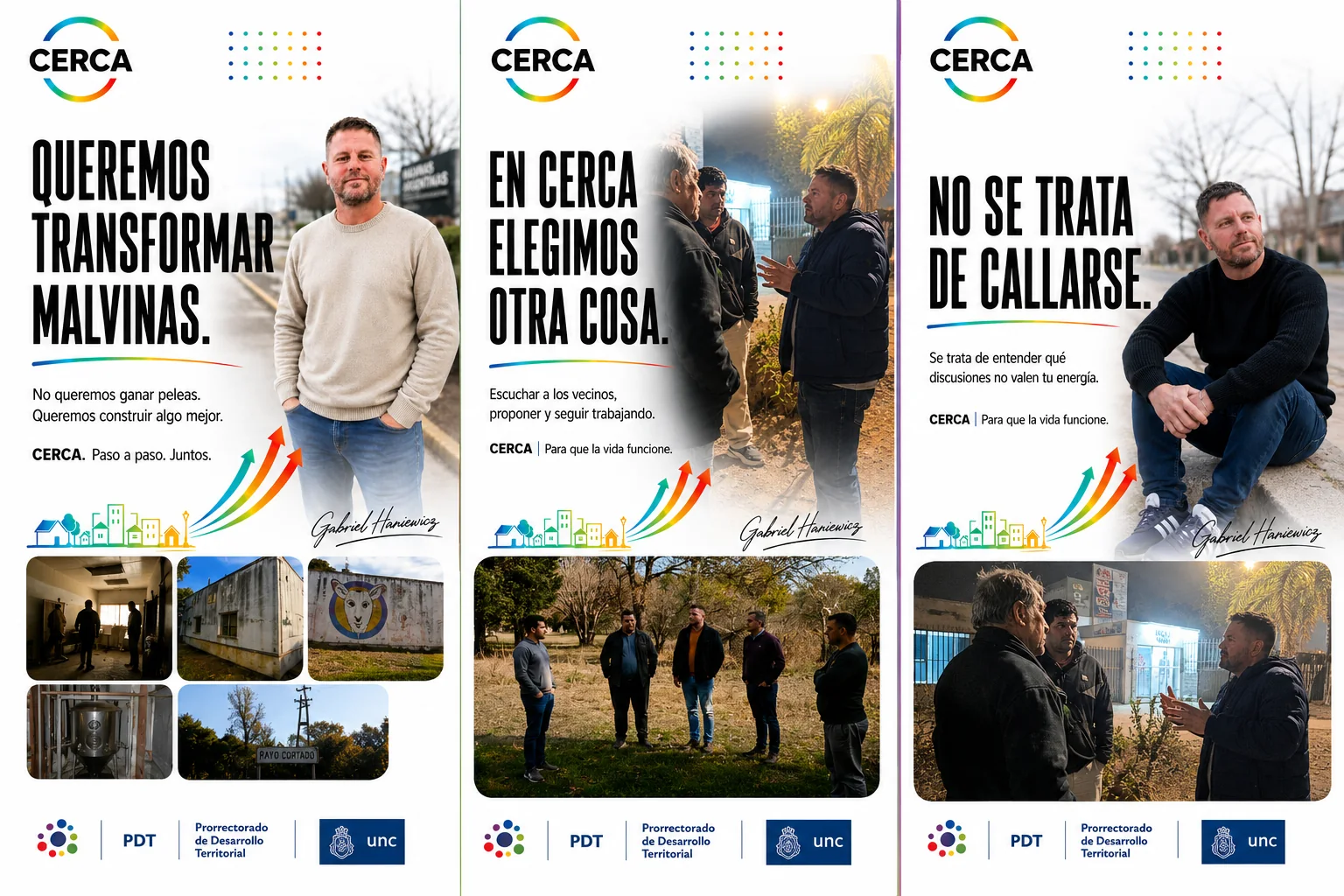 Piezas CERCA: transformar, escuchar y construir